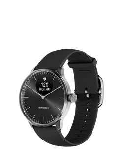 Withings Scanwatch Light Health & Activity Tracking Smartwatch, 37mm, Black - view 2, Black
