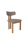 John Lewis Aksel Dining Chair, Oak Leg, Shale Askel
