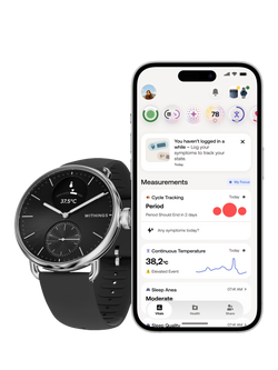 Withings Scanwatch 2 Health & Activity Tracking Smartwatch, 38mm, Black - view 2, Black