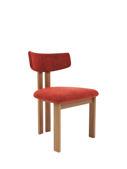 John Lewis Aksel Dining Chair, Oak Leg, Sunset