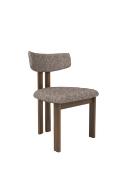 John Lewis Aksel Dining Chair, Walnut Leg, Shale Atlas