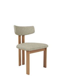 John Lewis Aksel Dining Chair, Oak Leg, Noble