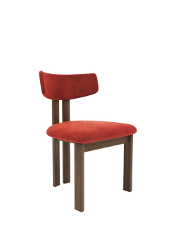 John Lewis Aksel Dining Chair, Walnut Leg, Sunset