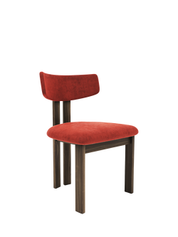 John Lewis Aksel Dining Chair, Smoked Oak Leg, Sunset