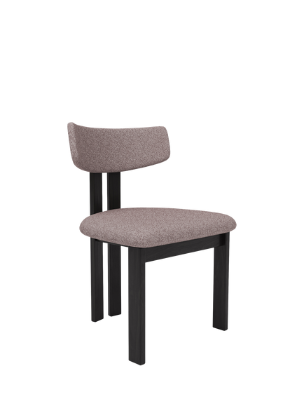 John Lewis Aksel Dining Chair, Black Leg, Everest Shale, Everest Shale