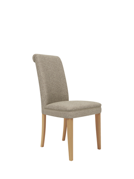 John Lewis Emily Dining Chair, Oak Leg, Cervo Biscuit, Cervo Biscuit