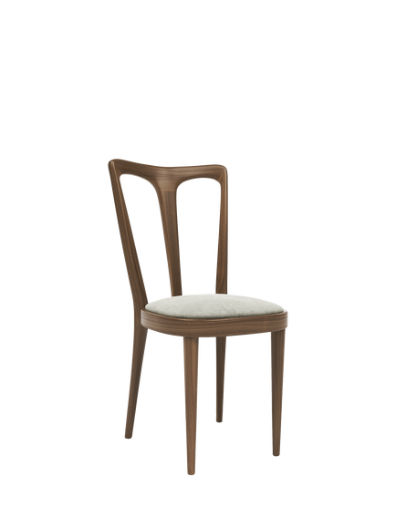 John Lewis Iris Dining Chair, Walnut Leg, Ombra Mink, Mink Ombre