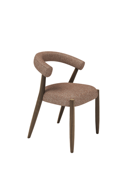 John Lewis Odell Dining Chair, Smoked Oak Leg, Atlas Kiln, Atlas Kiln