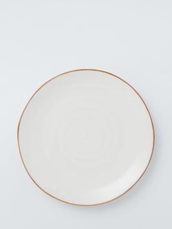 John Lewis X Deliciously Ella Stoneware Dinner Plate, 27cm, White, Multi Multi
