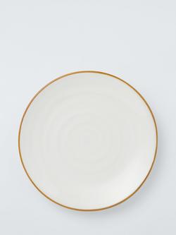 John Lewis X Deliciously Ella Stoneware Side Plate, 21cm, White, Multi Multi