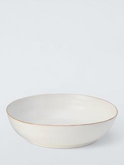 John Lewis X Deliciously Ella Stoneware Serving Bowl, 28cm, White, Multi Multi