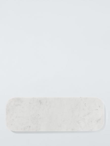 John Lewis Long White Marble Serving Board, White