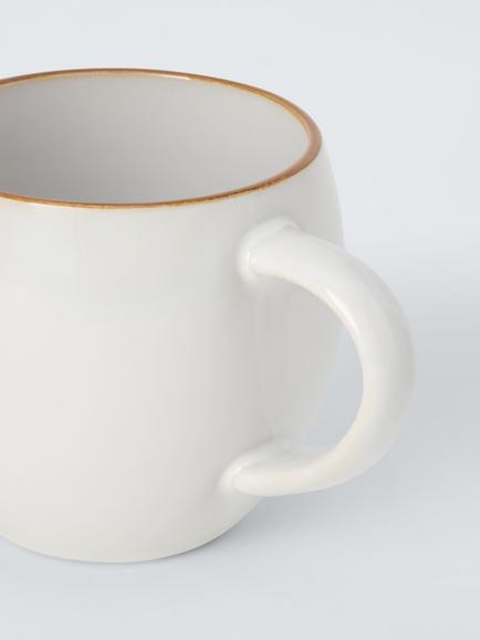 John Lewis X Deliciously Ella Stoneware Mug, 380ml, White - view 2, Multi Multi