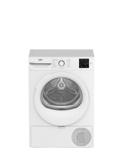 Beko BM3T3822W Heat Pump Freestanding Tumble Dryer, 8kg Load, White, White