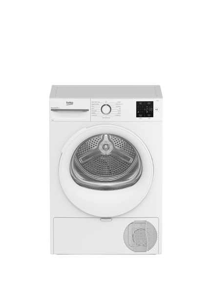 Beko BM3T3822W Heat Pump Freestanding Tumble Dryer, 8kg Load, White, White