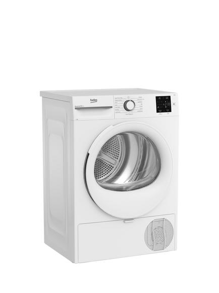 Beko BM3T3822W Heat Pump Freestanding Tumble Dryer, 8kg Load, White - view 2, White
