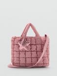 Mango Filipa Quilted Bag, Pastel Pink