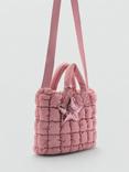 Mango Filipa Quilted Bag, Pastel Pink