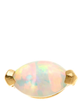 Tish Lyon Amphitrite 14ct Gold Opal Marquise Flatback Stud Earring, Single