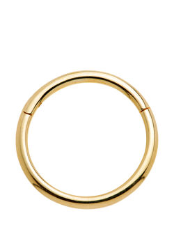Tish Lyon Eve 9ct Gold Plain Hoop Earring, Single, 11mm, Gold