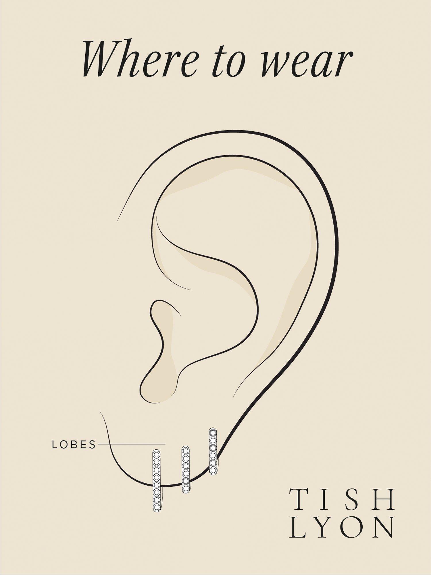 Product image 2 of 2, which shows Tish Lyon Juno 9ct Gold Bubble Hoop Earring, 10mm, Single, Silver