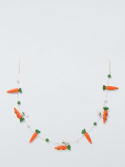 John Lewis Felt Bunny and Carrot Easter Garland, 