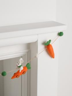 John Lewis Felt Bunny and Carrot Easter Garland - view 2, 