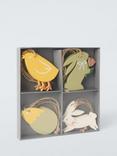 John Lewis Wooden Easter Character Hanging Decorations, Pack of 8
