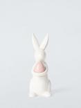 John Lewis Ceramic Bunny with Egg, Pink