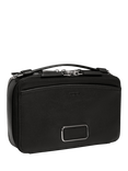 TUMI Myla Leather Crossbody Bag, Black/Gunmetal