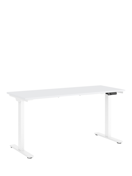 Humanscale eFloat Go 2.0 Electric Sit/Stand Desk, White, White
