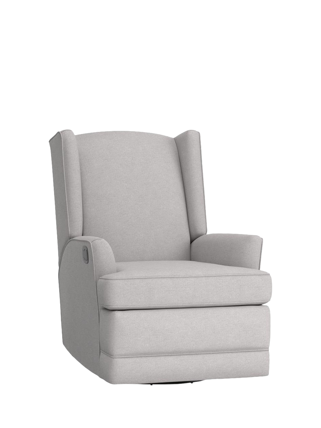 Pottery Barn Kids Modern Wingback Recliner Linen Blend Grey