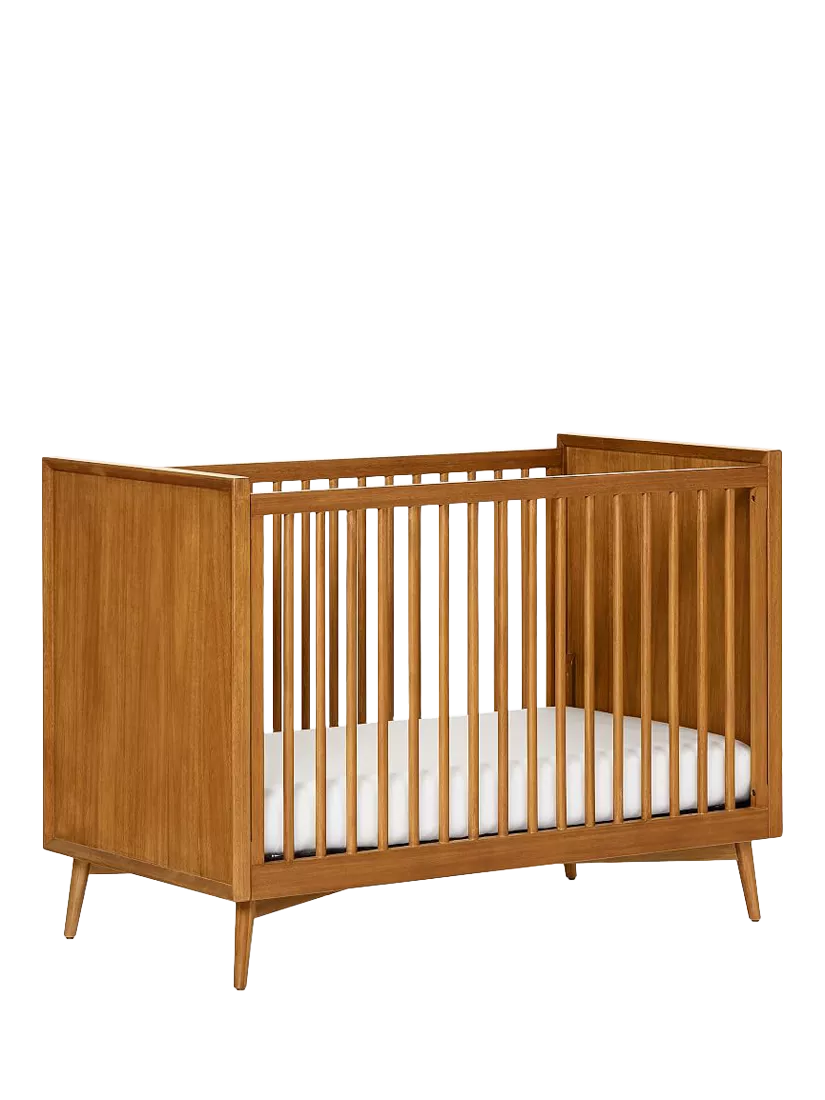 Pottery Barn Kids Mid Century Wood Convertible Cot Acorn