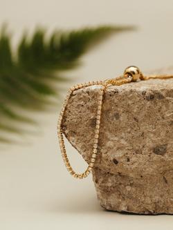 Orelia Fine Crystal Tennis Bracelet, Pale Gold - view 2, Pale Gold