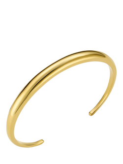 Orelia LUXE Domed Bangle, Pale Gold