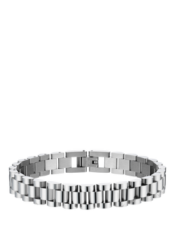 Orelia Men's Slim Watch Chain Bracelet, Silver, Silver