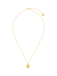 Orelia LUXE Domed Heart Pendant Necklace, Gold