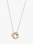 Tutti & Co Soho 20th Anniversary Scrunched Circle Pendant Necklace