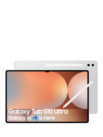 Samsung Galaxy Tab S10 Ultra Tablet with Bluetooth S Pen, Android, 12GB RAM, Galaxy AI, 512GB, Wi-Fi, 14.6", Platinum Silver