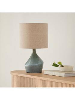 west elm Asymmetry Ceramic Table Lamp, Green Jade - view 2, Green Jade