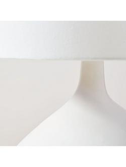 west elm Asymmetry Ceramic Table Lamp, White - view 2, White White