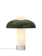 west elm Cleo Domed Table Lamp, Mid Green