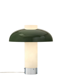 west elm Cleo Domed Table Lamp, Mid Green, Green Mid