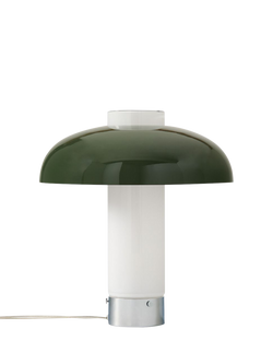 west elm Cleo Domed Table Lamp, Mid Green - view 2, Green Mid