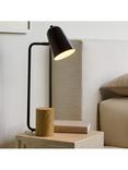 west elm Liam Wood Base Table Lamp, Black