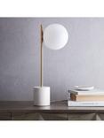 west elm Sphere + Stem Table Lamp, White