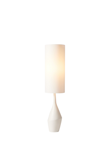 west elm Asymmetry Ceramic Floor Lamp, White, White White