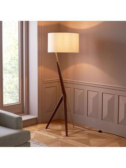 west elm Caldas Wood Floor Lamp, Light Brown, Brown Light