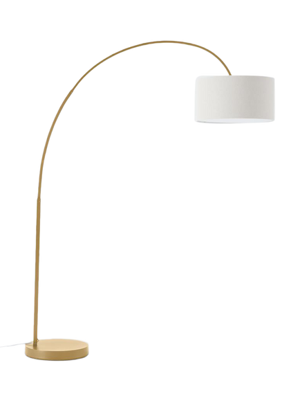 west elm Overarching Floor Lamp, White, White White