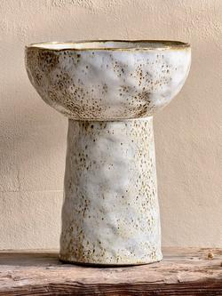 nkuku Anjuna Glaze Bowl, Large - view 2, White Multi White